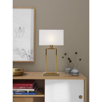 Cottex - Bordslampa KENSINGTON 1xE14/40W/230V guldfärgad