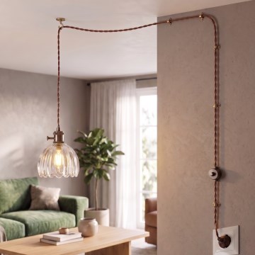 Cottex - Pendel med sladd och stickpropp NORA 1xE14/5W/230V klar