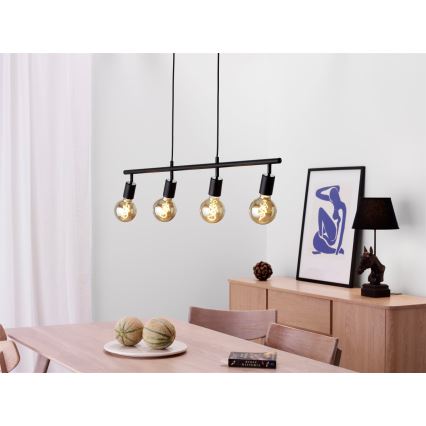 Cottex - Taklampa på vajer ARC 4xE27/60W/230V