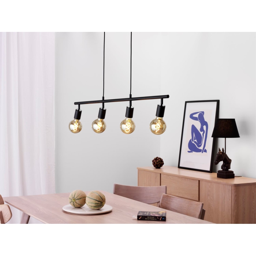 Cottex - Taklampa på vajer ARC 4xE27/60W/230V