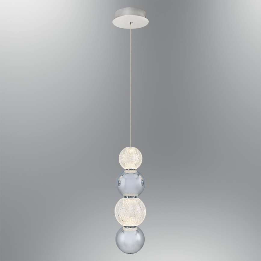 CREMONA LED-pendel på kabel LED/7W/230V 3000K matt krom