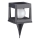 CUBO LED solarlampa, 3,7 V, 1200 mAh, IP44, svart