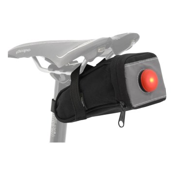 Cykelsaddelväska 0,5 l med bakre LED-ljus 2xCR2032