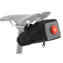 Cykelväska för under sadeln 0,5 l med bakre LED-ljus