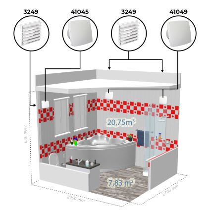 Dalap 41045 - Axiell fläkt 150 BF 30W/230V