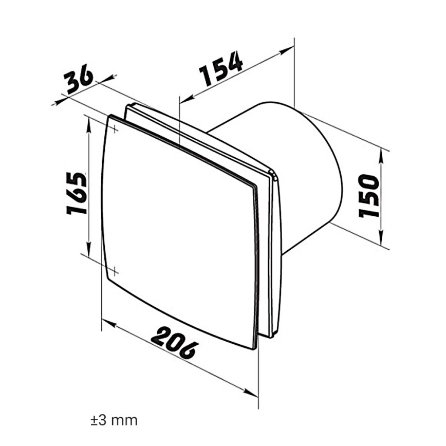 Dalap 41045 - Axiell fläkt 150 BF 30W/230V