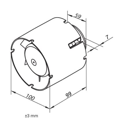 Dalap 41401 - Axiell kanalfläkt 100 SD 16W/230V