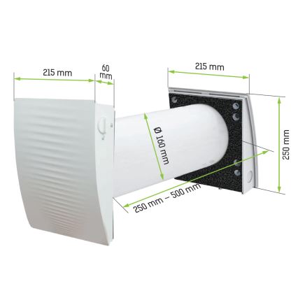 Dalap 55560 - Rumsåtervinningsaggregat ZEPHIR SIMPLE 4,3W/230V