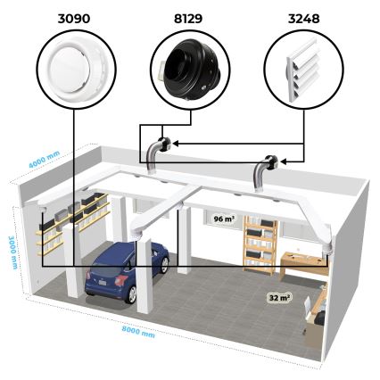 Dalap 8129 - Radiell kanalfläkt TURBINE M 125 62W/230V