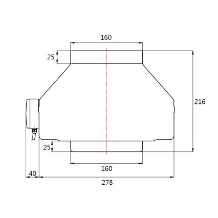 Dalap 8131 - Radial kanalfläkt TURBINE M 160 105W/230V
