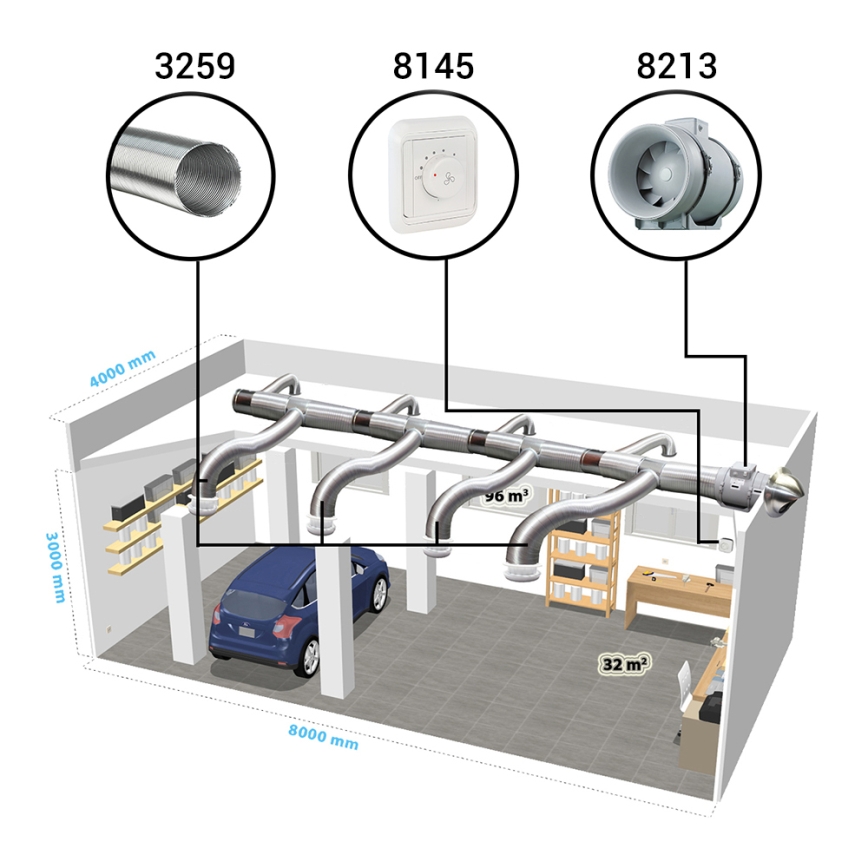 Dalap 8213 - Axialfläkt AP PROFI 160 50W/230V