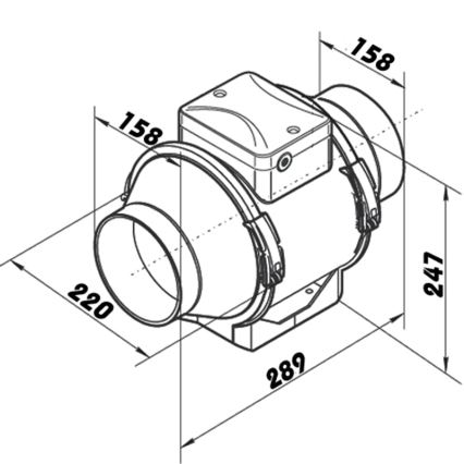 Dalap 8213 - Axialfläkt AP PROFI 160 50W/230V
