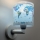 Dalber 40679 - Barnvägglampa WORLD 1xE27/15W/230V blå