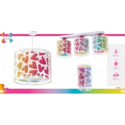 Dalber 41181 - Bordslampa CUORE 1xE14/40W/230V