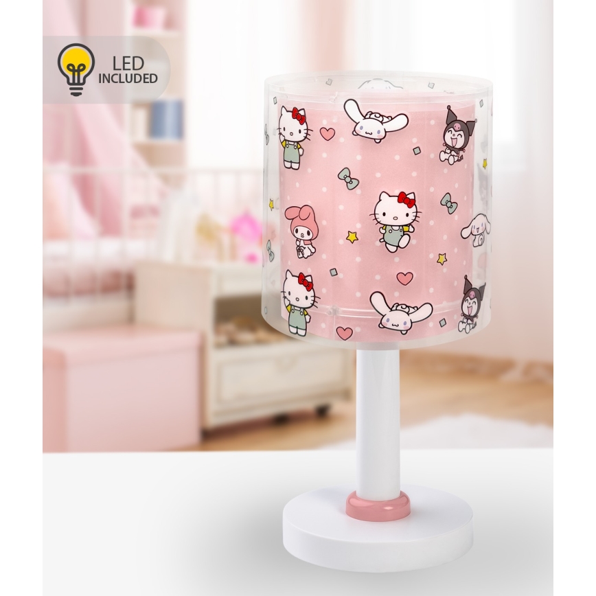 Dalber 41251 - LED-lampa för barn HELLO KITTY&FRIENDS 1xG4/4W/230V rosa