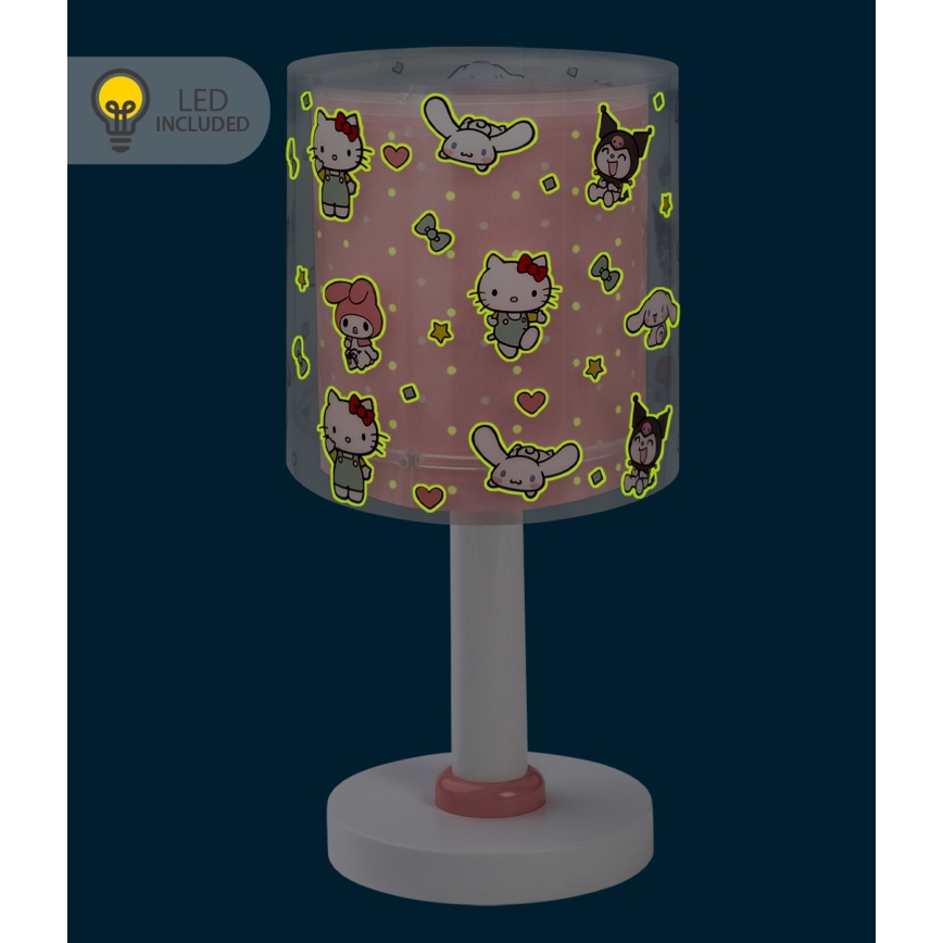 Dalber 41251 - LED-lampa för barn HELLO KITTY&FRIENDS 1xG4/4W/230V rosa