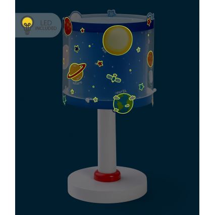 Dalber 41341N - LED barnlampa PLANETS 1xG4/4W/230V blå