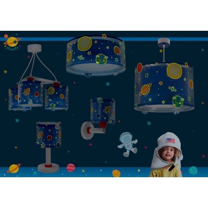 Dalber 41341N - LED barnlampa PLANETS 1xG4/4W/230V blå