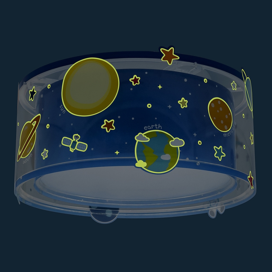 Dalber 41346 - Takbelysning för barn PLANETS 2xE27/60W/230V