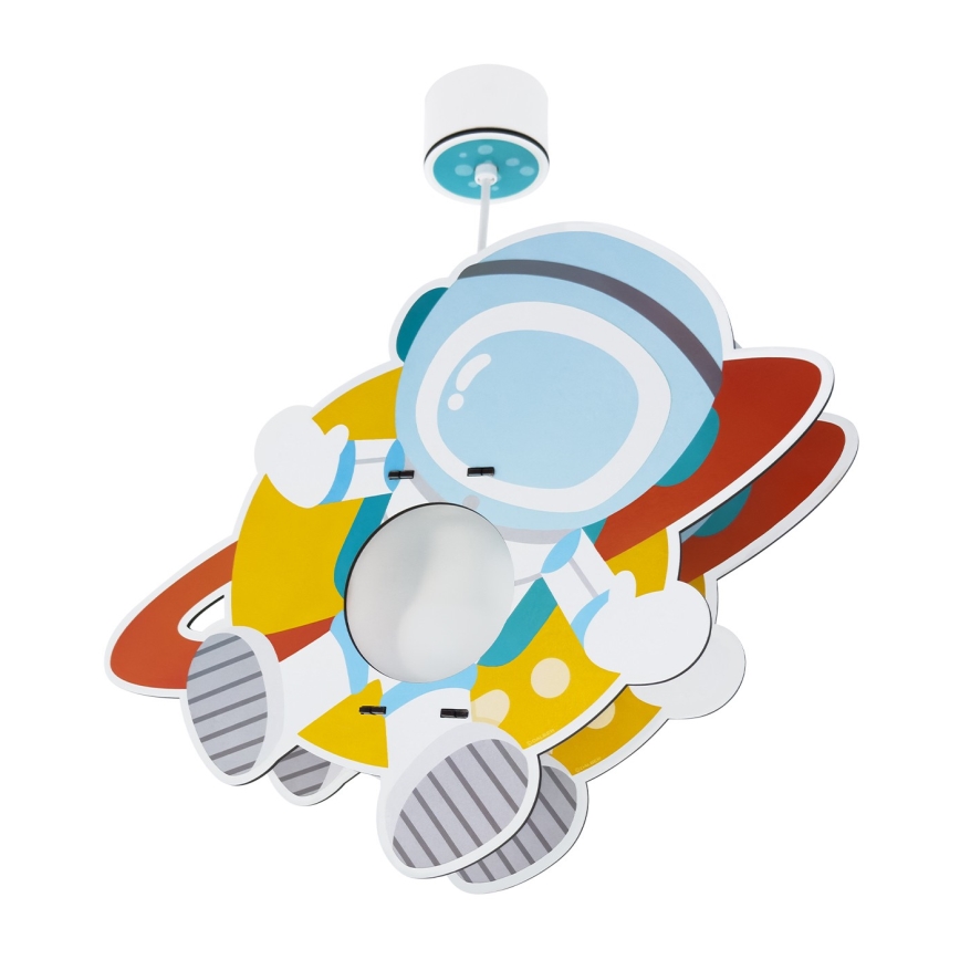 Dalber 41347 - Ljuskrona för barn ASTRONAUT 1xE27/15W/230V