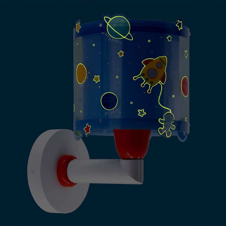 Dalber 41349 - Vägglampa för barn PLANETS 1xE27/15W/230V