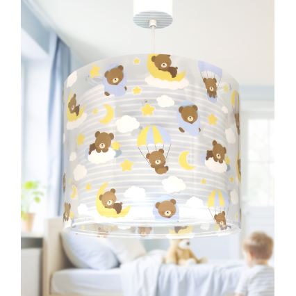 Dalber 41572T - Barnlampa BABY TEDDY 1xE27/15W/230V blå