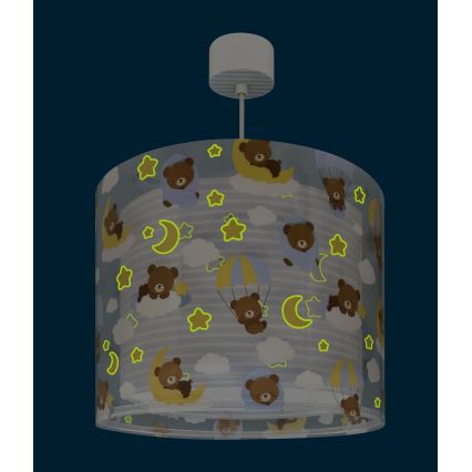 Dalber 41572T - Barnlampa BABY TEDDY 1xE27/15W/230V blå