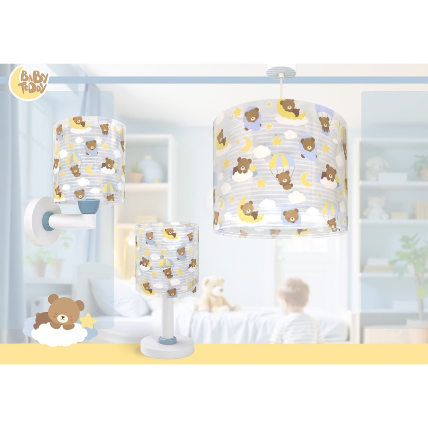 Dalber 41572T - Barnlampa BABY TEDDY 1xE27/15W/230V blå