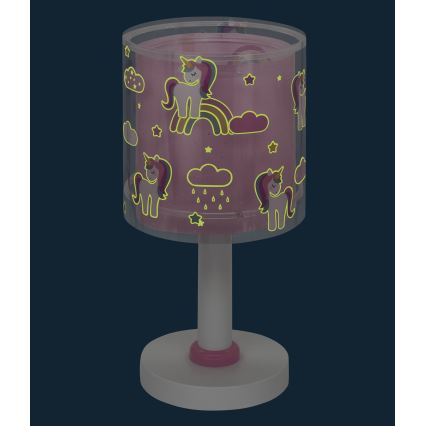 Dalber 41591N - LED-barnlampa UNICORNS 1xG4/4W/230V, rosa