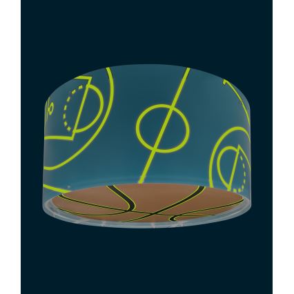 Dalber 41746 - Takbelysning för barn BASKET 2xE27/15W/230V