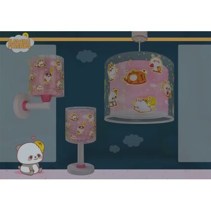 Dalber 41761S - LED-barnlampa KAWAII FRIENDS 1xG4/4W/230V rosa