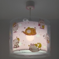 Dalber 41762S - Taklampa för barn KAWAII FRIENDS 1xE27/15W/230V rosa