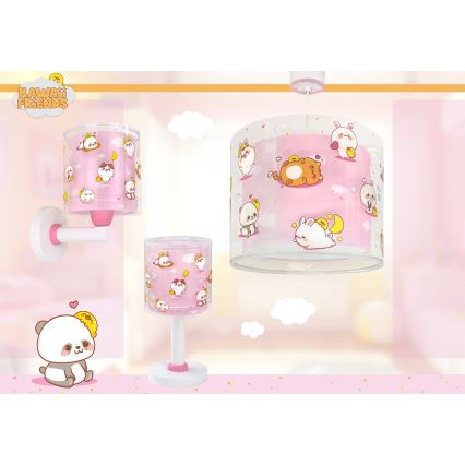 Dalber 41769S - Vägglampa för barn KAWAII FRIENDS 1xE27/15W/230V rosa