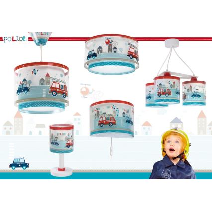 Dalber 60611N - LED-barnlampa POLICE 1xG4/4W/230V flerfärgad