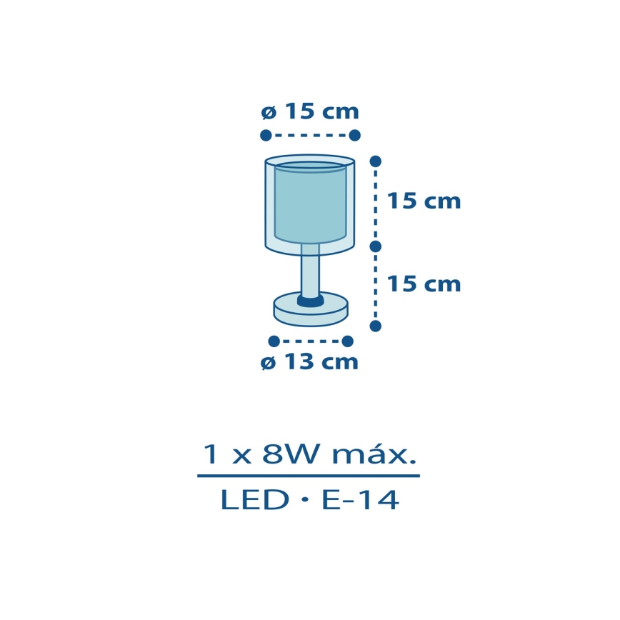 Dalber 60611N - LED-barnlampa POLICE 1xG4/4W/230V flerfärgad