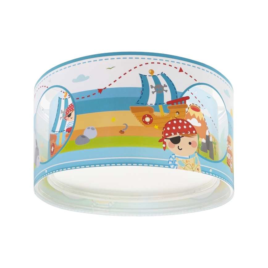 Dalber 60656 - Takbelysning för barn PIRAT ISLAND 2xE27/15W/230V