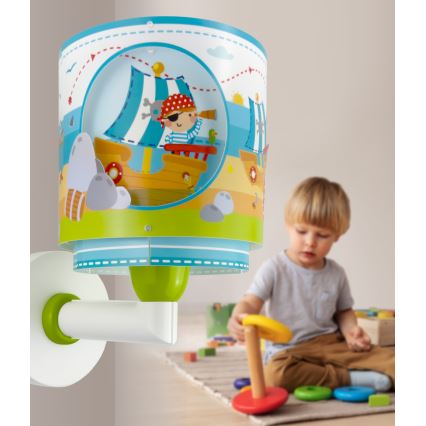 Dalber 60659 - Barnvägglampa PIRATE ISLAND 1xE27/15W/230V