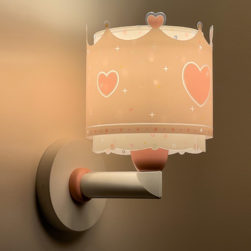 Dalber 61109 - Vägglampa för barn  LITTLE QUEEN 1xE27/60W/230V