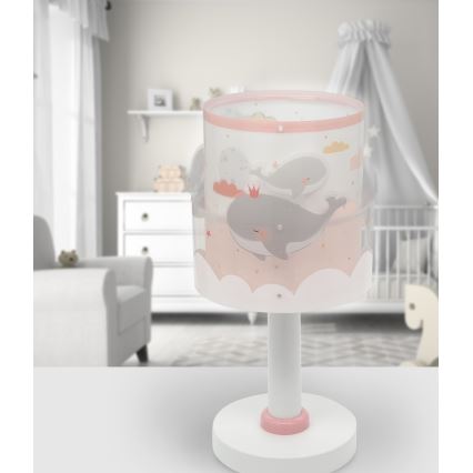Dalber 61171S - Lampa för barn WHALE DREAMS 1xE14/8W/230V rosa