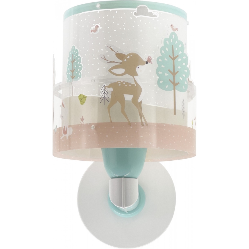 Dalber 61279 - Vägglampa för barn  LOVING DEER 1xE27/60W/230V