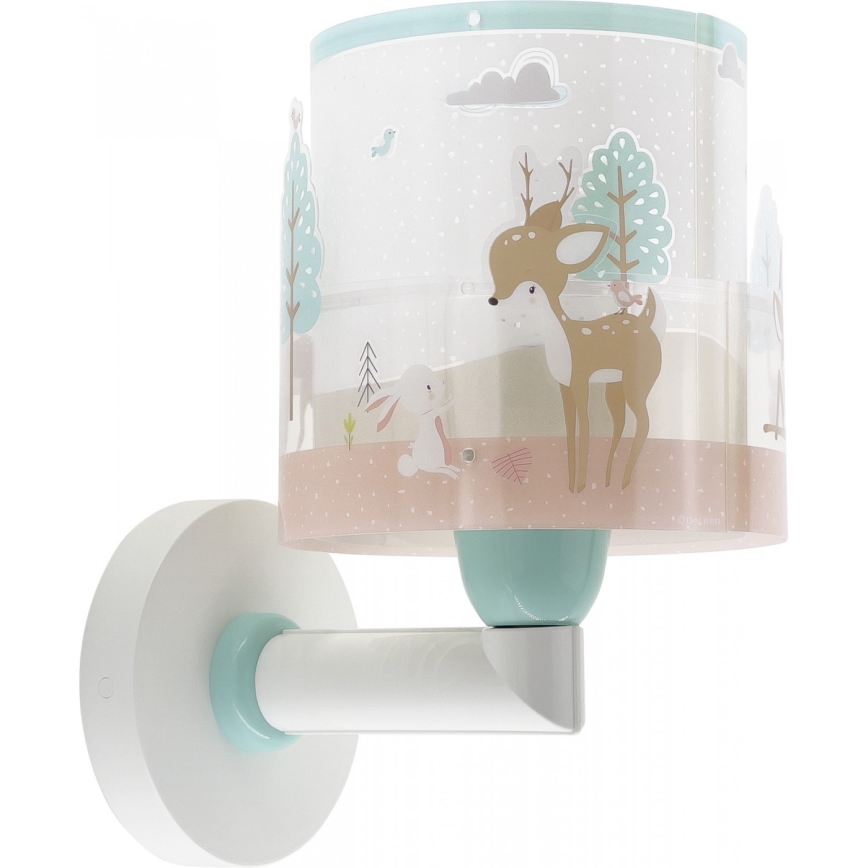 Dalber 61279 - Vägglampa för barn  LOVING DEER 1xE27/60W/230V