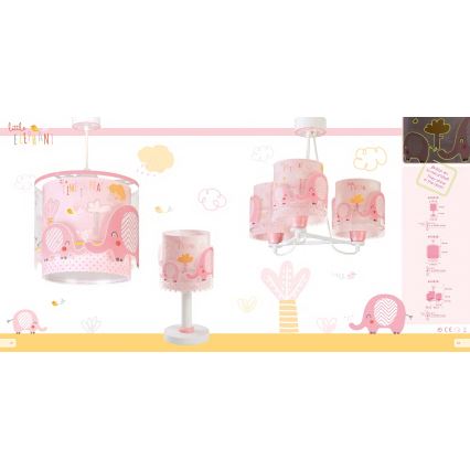 Dalber 61331S - Barn Lampa LITTLE ELEPHANT 1xE14/40W/230V