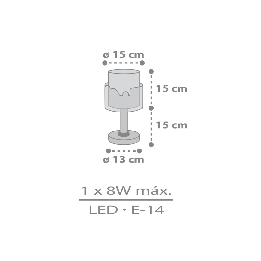 Dalber 61681N - LED-barnlampa BABY TRAVEL 1xG4/4W/230V, flerfärgad