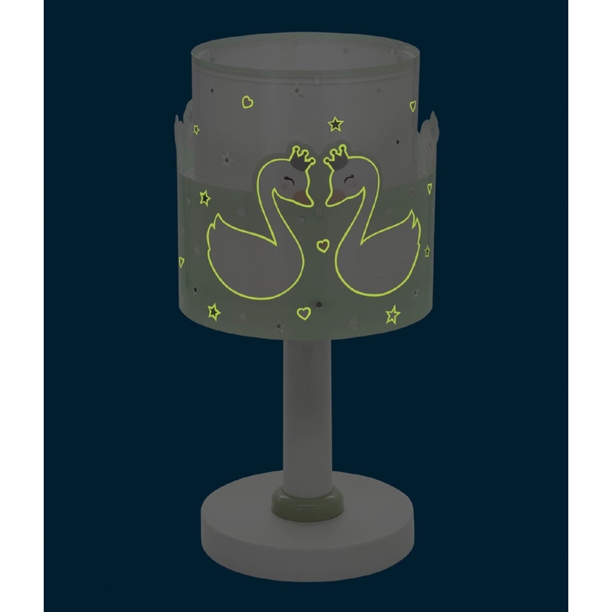 Dalber 61711H - Barnlampa  SWEET LOVE 1xE14/40W/230V grön