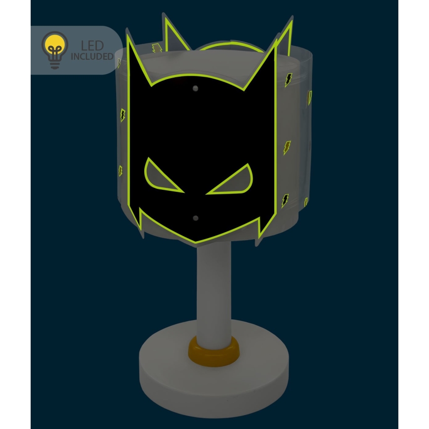 Dalber 61801N - LED barnlampa DARK HERO 1xG4/4W/230V vit/svart