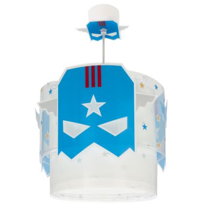 Dalber 61812 - Ljuskrona för barn BLÅ HERO 1xE27/15W/230V