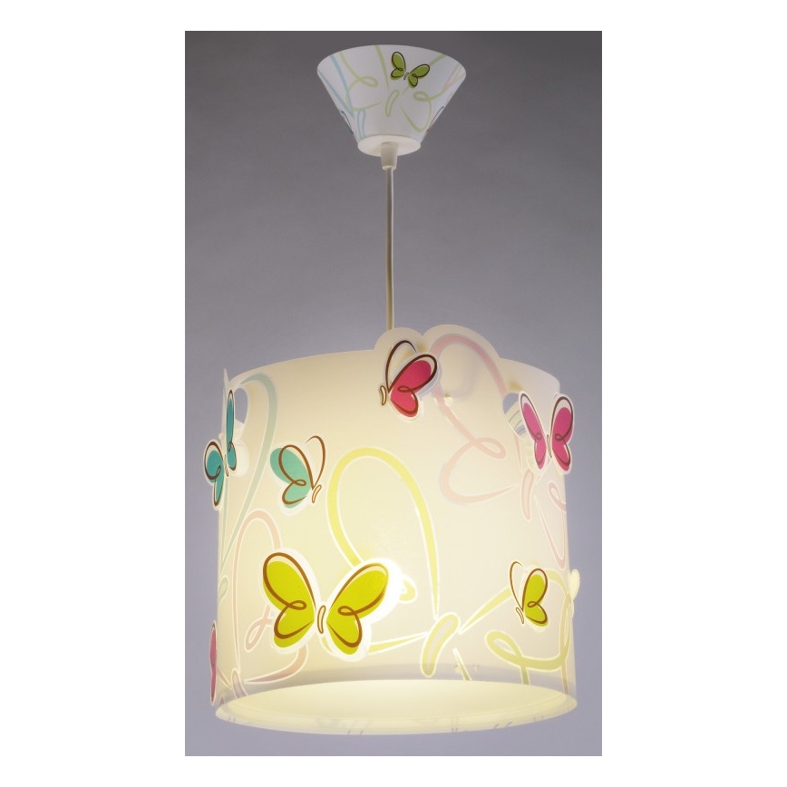 Dalber 62142 - Ljuskrona Barn BUTTERFLY 1xE27/60W/230V