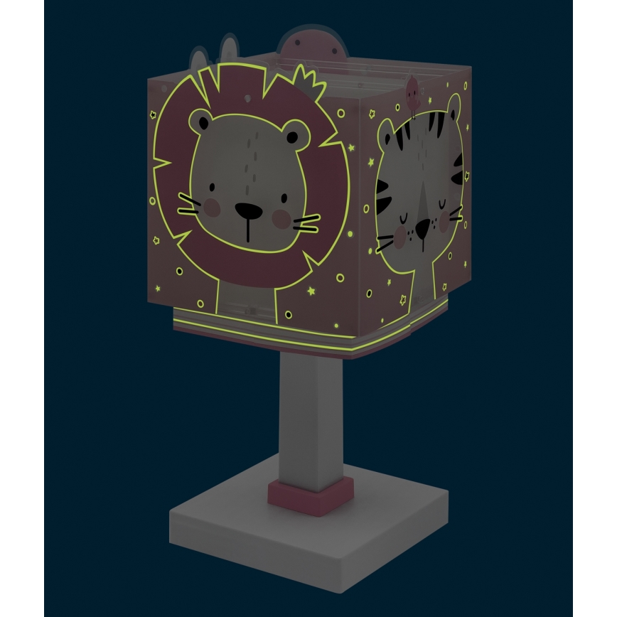 Dalber 63111NS - LED-barnlampa BABY JUNGLE 1xG4/4W/230V rosa