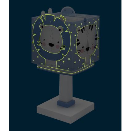 Dalber 63111NT - LED-barnlampa BABY JUNGLE 1xG4/4W/230V blå