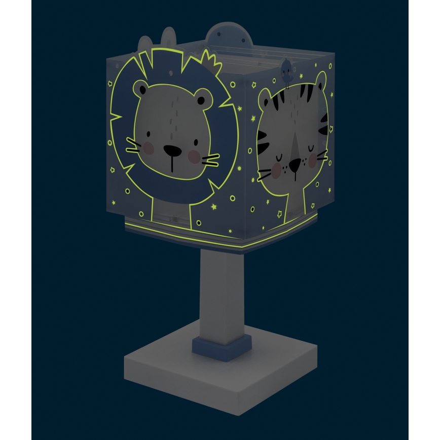 Dalber 63111NT - LED-barnlampa BABY JUNGLE 1xG4/4W/230V blå